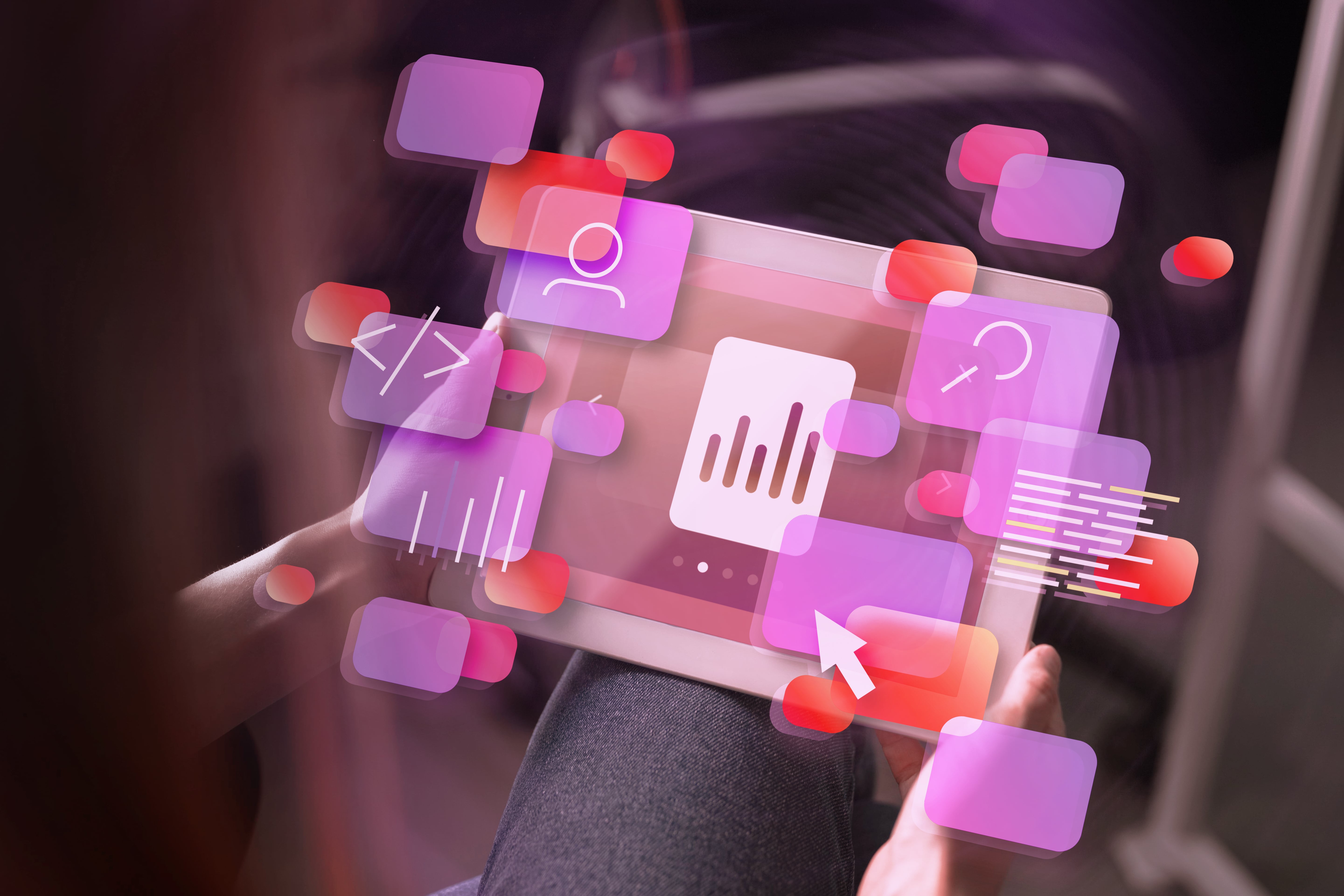 Image depicting diverse faces to represent AI bias