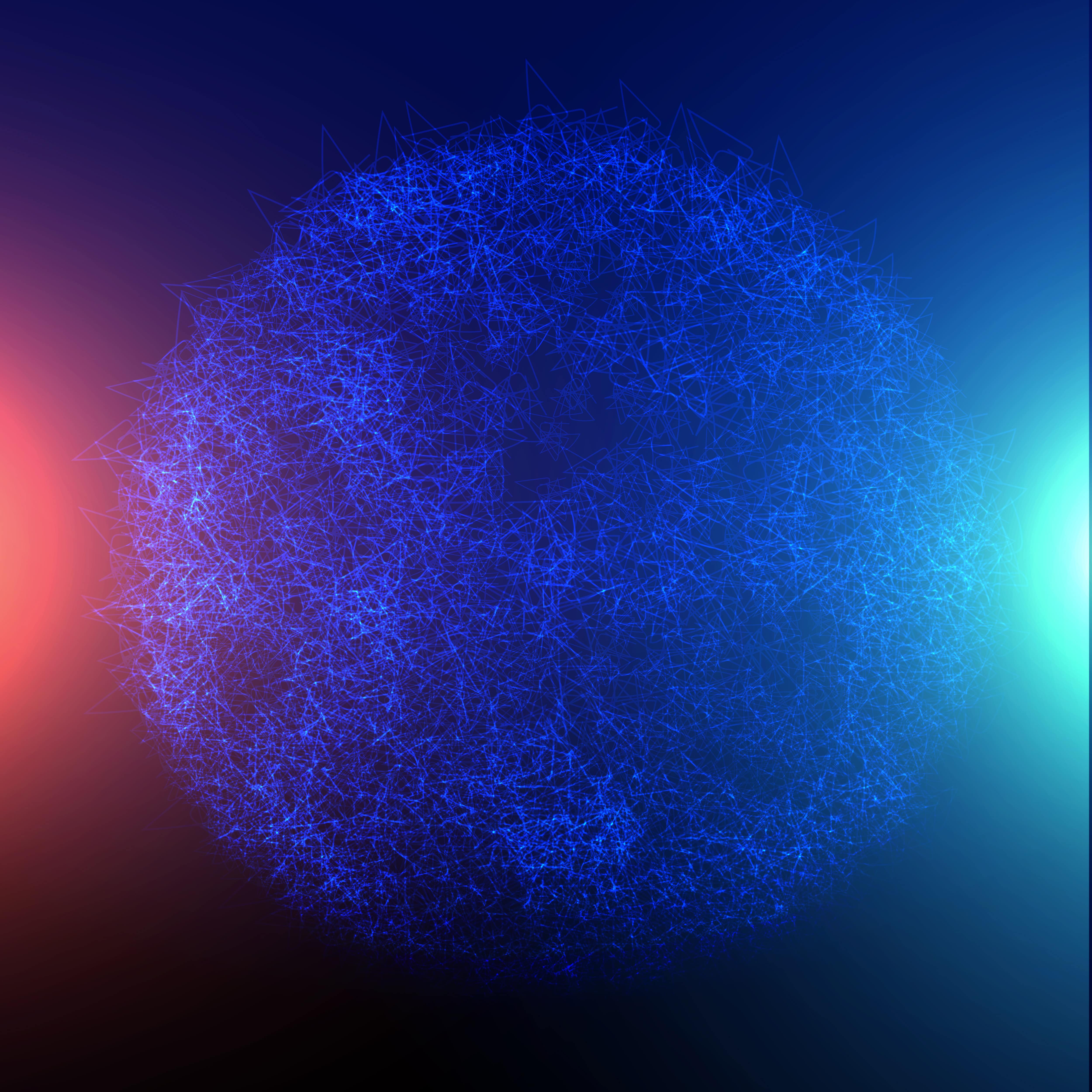 Futuristic image representing synthetic data generation